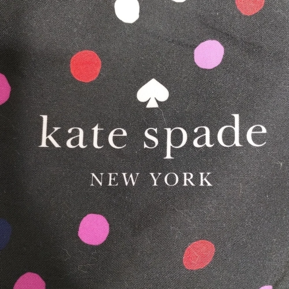 Kate Spade Black Polka Dot Large Tote
